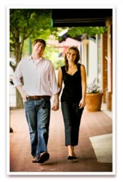 Walking couple